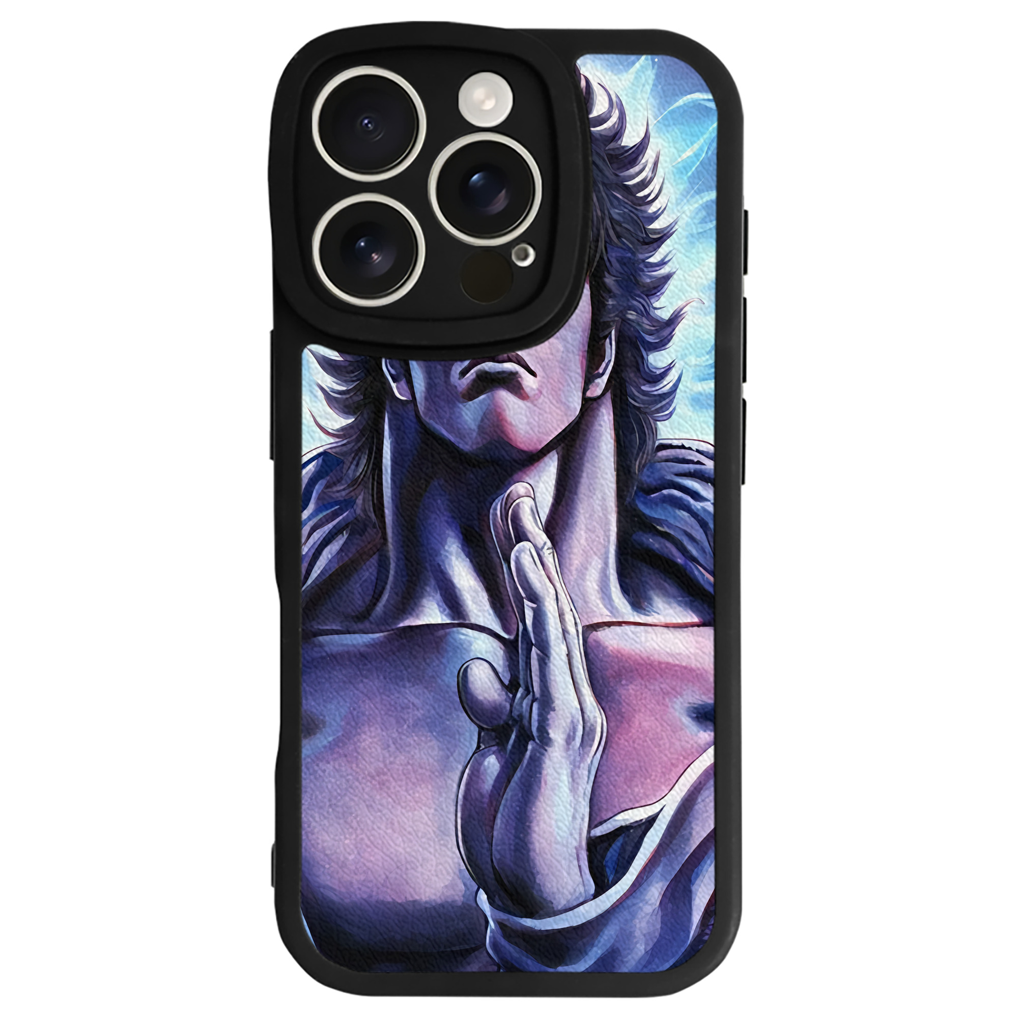 （画像用） 北斗の拳 Fist of the North Star 【iPhone 16シリーズ対応】シリコンスマホケース（レザー調） 材質：シリコン
